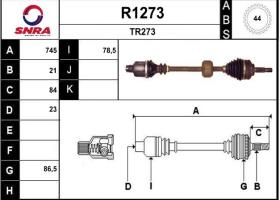 REF: 213R1273 - TRANSMISSAO / MEGANE