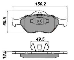 REF: 253NP2004 - PASTILHAS TRAVAO NATIONAL FORD