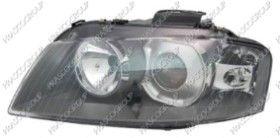 BT AD3204914 - OPTICA DERECHA XENON D2S+H7/HID ELECTRICA-CON MOTOR