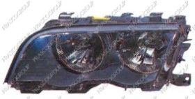 BT BM0184914 - OPTICA DERECHA H7+H7 ELECTRICA-CON MOTOR-NEGRA 2 PUERTAS