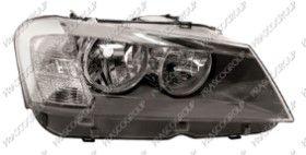 BT BM8044903 - OPTICA DERECHA H7+H7 ELECTRICA-CON MOTOR-SILVER-PILOTO BLANC