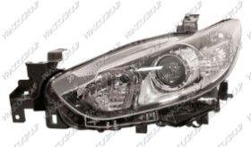 BT MZ0534914 - OPTICA DERECHA H11+H15 ELECTRICA-CON MOTOR