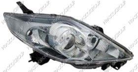 BT MZ4264923 - OPTICA IZQUIERDA H7+HB3 ELECTRICA-CON MOTOR-CROMADA