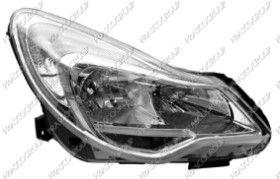 BT OP0354903 - OPTICA IZQUIERDA H7+H1 ELECTRICA-CON MOTOR-NEGRA