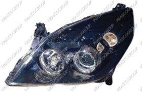 BT OP0584914 - OPTICA DERECHA H7+H1 ELECTRICA-CON MOTOR-NEGRA