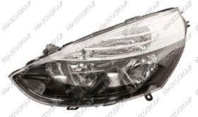 BT RN3294924 - OPTICA DERECHA H1+H7 ELECTRICA-CON MOTOR-NEGRA - BORDE NEGRO