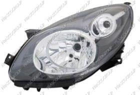 BT RN3064834 - OPTICA DERECHA H4 ELECTRICA-CON MOTOR-NEGRA