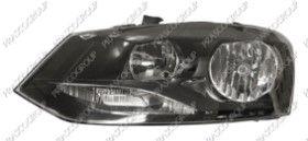 BT VG0234924 - OPTICA DERECHA H7+H7 ELECTRICA-CON MOTOR-NEGRA