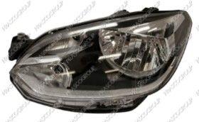 BT VG2014804 - OPTICA DERECHA H4 ELECTRICA-SIN MOTOR-NEGRA-CON BORDE CROMAD