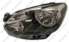 BT VG2014834 - OPTICA DERECHA H4 ELECTRICA-CON MOTOR-NEGRA-CON BORDE NEGRO